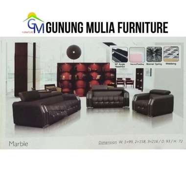 Sofa Tamu 321 Merk Modis Type Marble Full Set