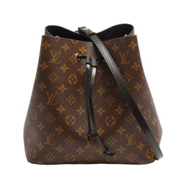 Louis Vuitton NéoNoé MM Monogram Bucket Bag Black Multi,Brown