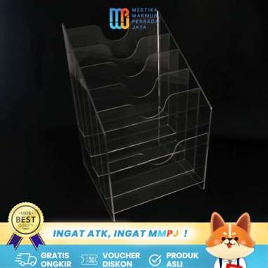 Rak Brosur Acrylic 5 Tingkat A4 – Display Elegan untuk Brosur, Majalah, dan Katalog 58393507