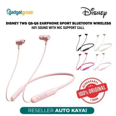 DISNEY QS-Q6 TWS SPORT BLUETOOTH EARPHONE WIRELESS HEADSET KONFIRMASI