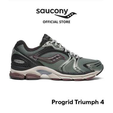 Sepatu Lifestyle Pria dan Wanita SAUCONY Shoes Progrid Triumph 4 CS - Agave / Chocolate 44