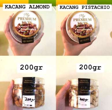 Kacang Almond Kulit Panggang | Roasted Almond | Kacang Pistachio Panggang Cemilan Sehat Enak ALMOND 
