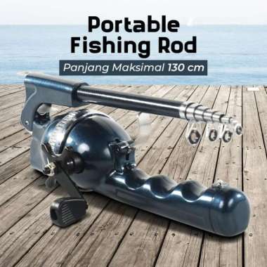 Joran pancing telescopic bisa dilipat-foldable fishing rod-jejer