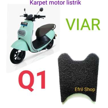 Karpet sepeda motor listrik VIAR Q1 Cokelat