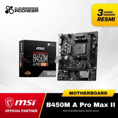 MSI B450M A Pro Max II Motherboard AMD AM4 DDR4 Mobo PC Desktop B 450 M