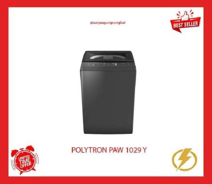 MESIN CUCI 1 TABUNG POLYTRON 10 KG 350 WATT - PAW 1029 Y