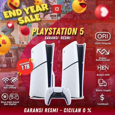SONY PS5 Playstation 5 Disc Digital Resmi Sony Indonesia Bonus Games - DIGI SLIM INTER, 1 STIK tipe 
