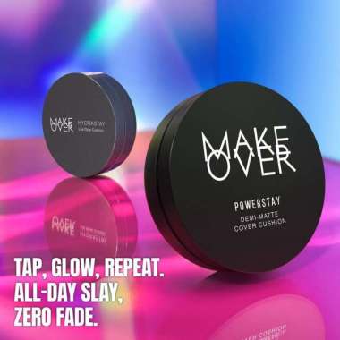 GLAM - MAKE OVER Powerstay Demi-Matte Cover Cushion - Cushion Matte High Coverage Demi W30 Creme Bei