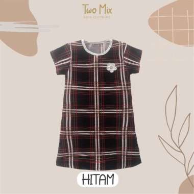 TWO MIX Dress Anak Cewek Naik Turun - Baju Anak Viral Naik Turun 4318 9 Hitam