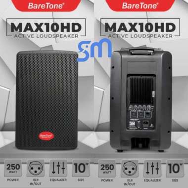 Speaker Aktif Baretone 10 inch MAX10HD Active 10HD 1 set (2 unit) 250 watt