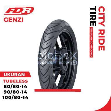BAN MOTOR FDR GENZI UKURAN 80/80 90/80 100/80 RING 14 TUBELESS 100/80-14