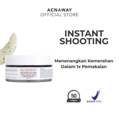 Acnaway Mugwort Gel Mask 50gr | Anti Pores Masker Gel Masker Mugwort Wash