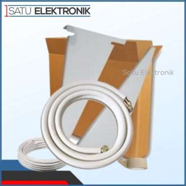 Paket Material AC - Termasuk Pipa 5M, Breket AC, Kabel, Ducktape