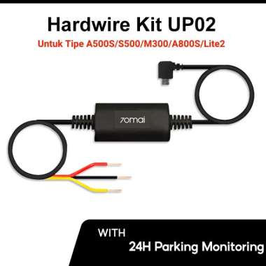 70mai Hardwire Kit UP02 Untuk Park Monitor (Untuk Tipe M300/A500s/A800s) TECHNO UP02(A500S/M300)