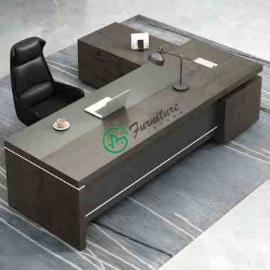 Meja Direktur Kantor Minimalis Mewah L Shape