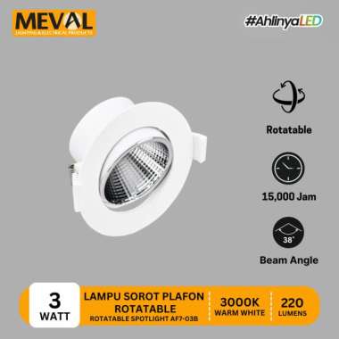 MEVAL Lampu Sorot Plafon LED Spotlight adjustable 5 Watt