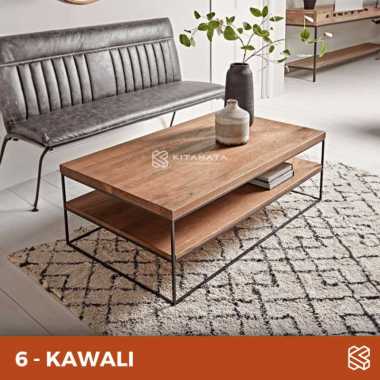 Meja Ruang Tamu // Meja Besi Kayu // Meja Minimalis Modern meja KAWALI