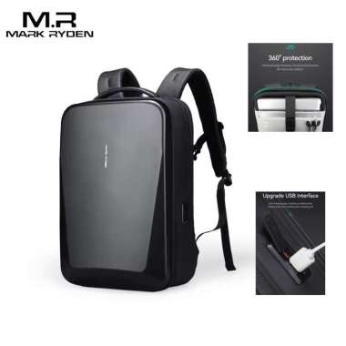 Mark Ryden Tas Ransel Backpack Laptop 15.6 Inch Hardcase MR7778 Grey