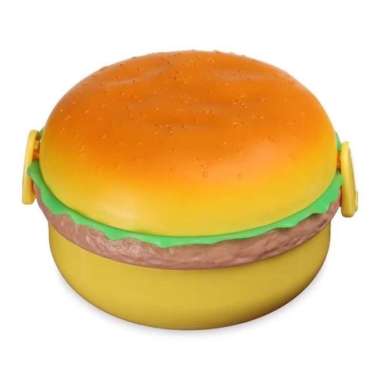 Tempat Bekal / Lunch Box Hamburger Kotak Makan Unik / Ompreng Burger kotak