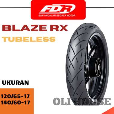 Ban Motor FDR BLAZE-RX RADIAL RING 17 120/65 140/60 Tubeless 140/60 R17