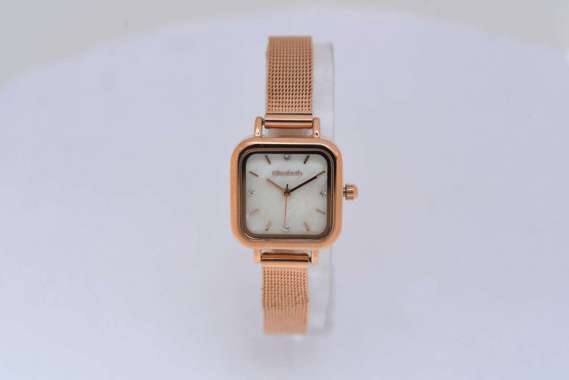 Jam Tangan Wanita - Elizabeth | Mesh Strap 2203-0674 Rose Gold