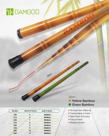 Tegek Fiber Bamboo Ruas Pendek 38 cm 210