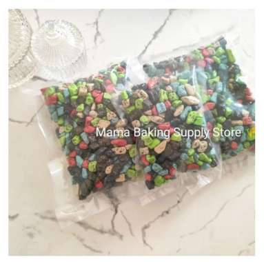 ELMER CHOCO STONE Topping Chocolate Batu Coral Decor Mix Color 500 gr