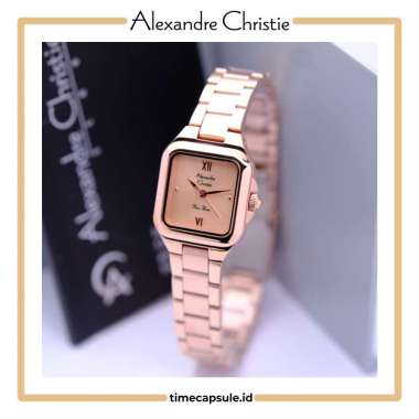 Jam Tangan Wanita ALEXANDRE CHRISTIE Original AC 2B65 LH FULL ROSEGOLD