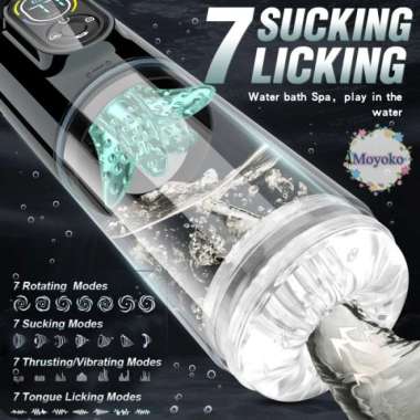 MULOUG MERK AUTOMATIC SNAIL CUP THRUSTING SUCKING VIBRATION ROTATING TONGUE LICKING WATER BATH UTK M