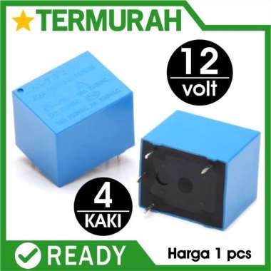 relay 12 v 12v 4 p kaki pin rilay 12Volt 4p 4kaki DC 10A bkn 5 5p 5pin