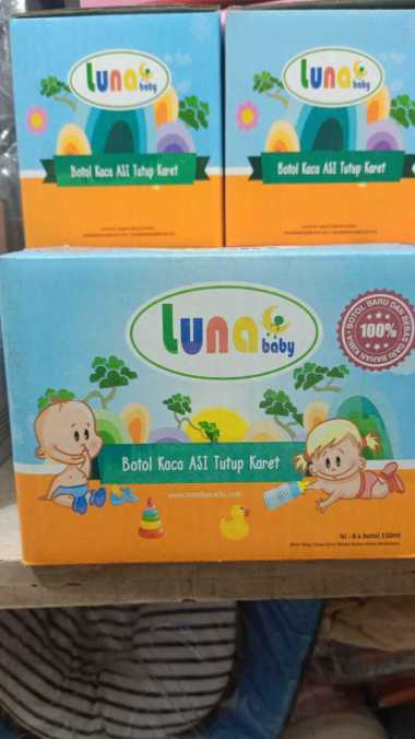 Luna Botol Kaca Simpan ASI 150ml isi 6