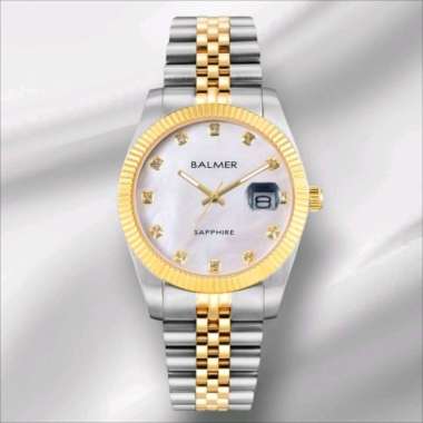 Balmer B-8172L silver gold jam tangan cewek original