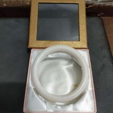 gelang batu giok putih baru impor