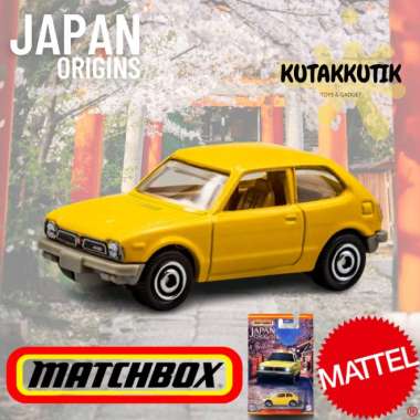 Matchbox 1976 Honda Civic CVCC Kuning 2022 Japan Origins Series