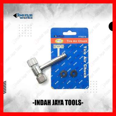 BENZ FT-0210 Tire Air Chuck Model T Pendek - Alat Pengisi Isi Angin Ban Coupler Pompa FT0210