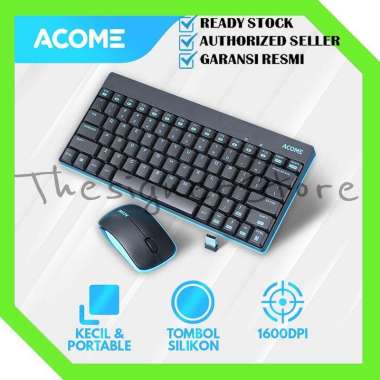 ACOME WIRELESS KEYBOARD AND MOUSE COMBO AKM2000 MINI 1600 DPI