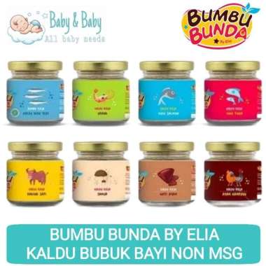 Bumbu Bunda Elia Kaldu Bubuk 50gr - Kaldu Mpasi Non MSG Elia Kaldu Ayam Kmpg