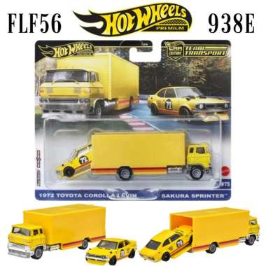 Hot Wheels Premium Team Transport 1972 Toyota Corolla Levin Vs Sakura