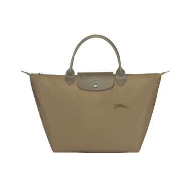 Longchamp Le Pliage Green Medium Top Handle Bag Artichoke Green
