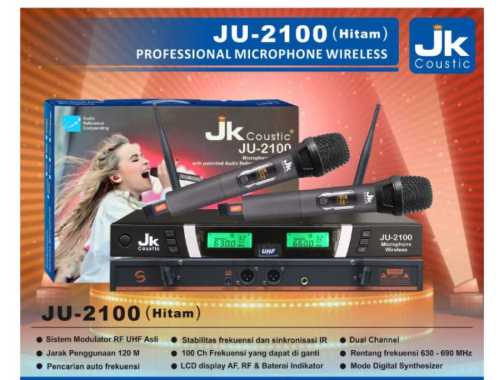 Microphone JU2100 JK Coustic Mic Wireless Gold