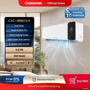 CHANGHONG AC 1/2 PK - CSC 05RDX4 LOW WATT [INDOOR + OUTDOOR UNIT ONLY] [LOW WATT] [SLEEP MODE] [DOUB
