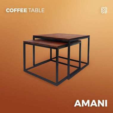 AMANI - Nesting Coffee Table / Meja Tamu Tumpuk Minimalis | KITANATA Complete Set