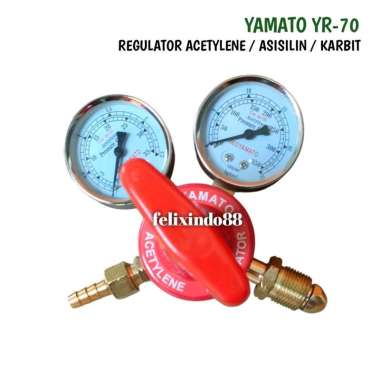Yamato Regulator Acetylene Las YR-70 Original Welding Regulator Asisilin Las Karbit YR70 Tabung Gas