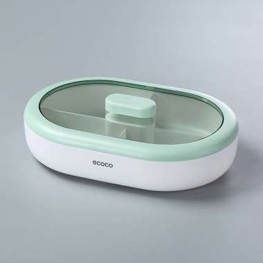 ECOCO Fruit Dish (Single Layer) - Tempat buah kue snack dessert makanan piring plater keranjang Gree