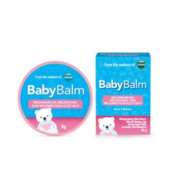 Vicks Baby Balm - Balsem Bayi Anak Melindungi Kulit 8 gr