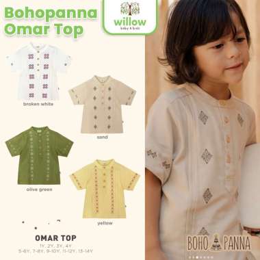 Baju Koko Anak - Bohopanna Omar Top 7-8Y Yellow