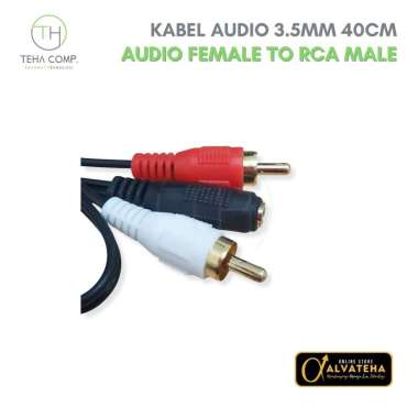Converter RCA to Aux 3.5 mm Audio Hifi Kabel Jack Konektor HP Speaker RCA Female