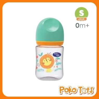 Baby Safe Milk Flow System Wide Neck Bottle 125ml & 250ml Botol Susu WideNeck Bayi Hijau Lion 125ml