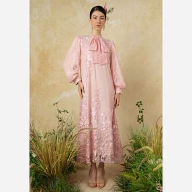 Zalia Aurora Sequin Dress Wanita L Pink Mauve