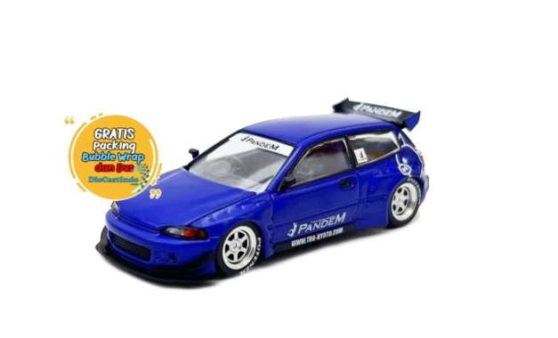 POP RACE PR64-0127 Pandem Civic EG6 Metallic Blue